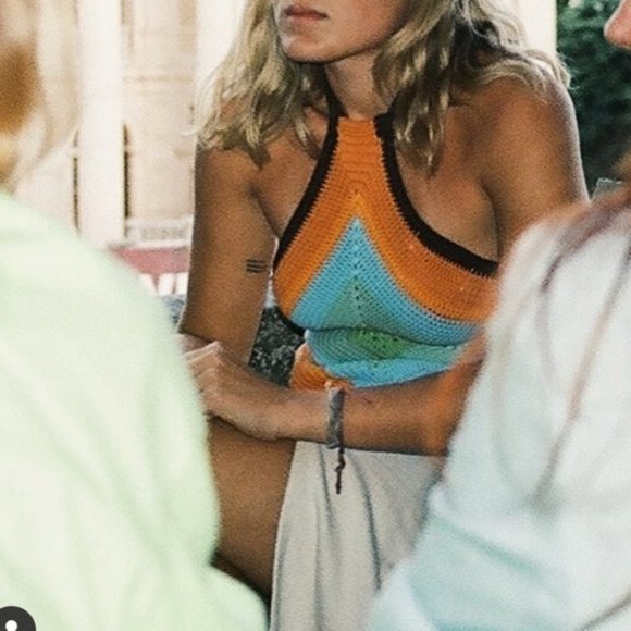 House of Sunny Tops - House of Sunny HANDKERCHIEF Knit Halter Top